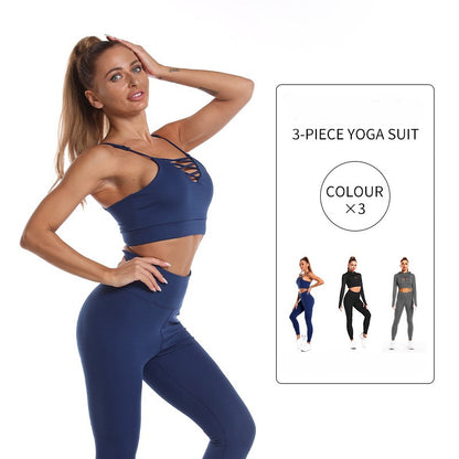 Completo Sportivo 3 Pezzi: Cappuccio, Canotta e Leggings