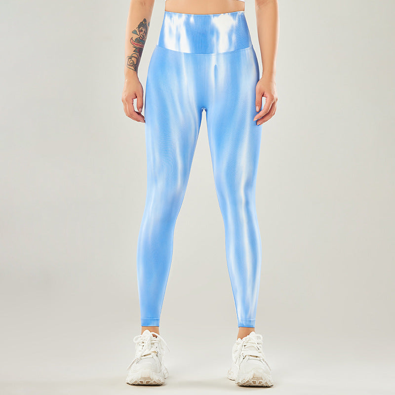 Leggings Aurora: Tie-Dye a Vita Alta