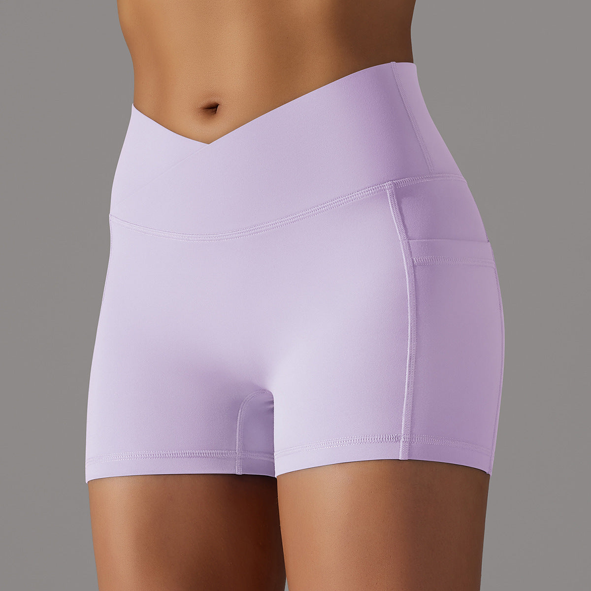 Shorts Yoga Donna con Tasca per Smartphone