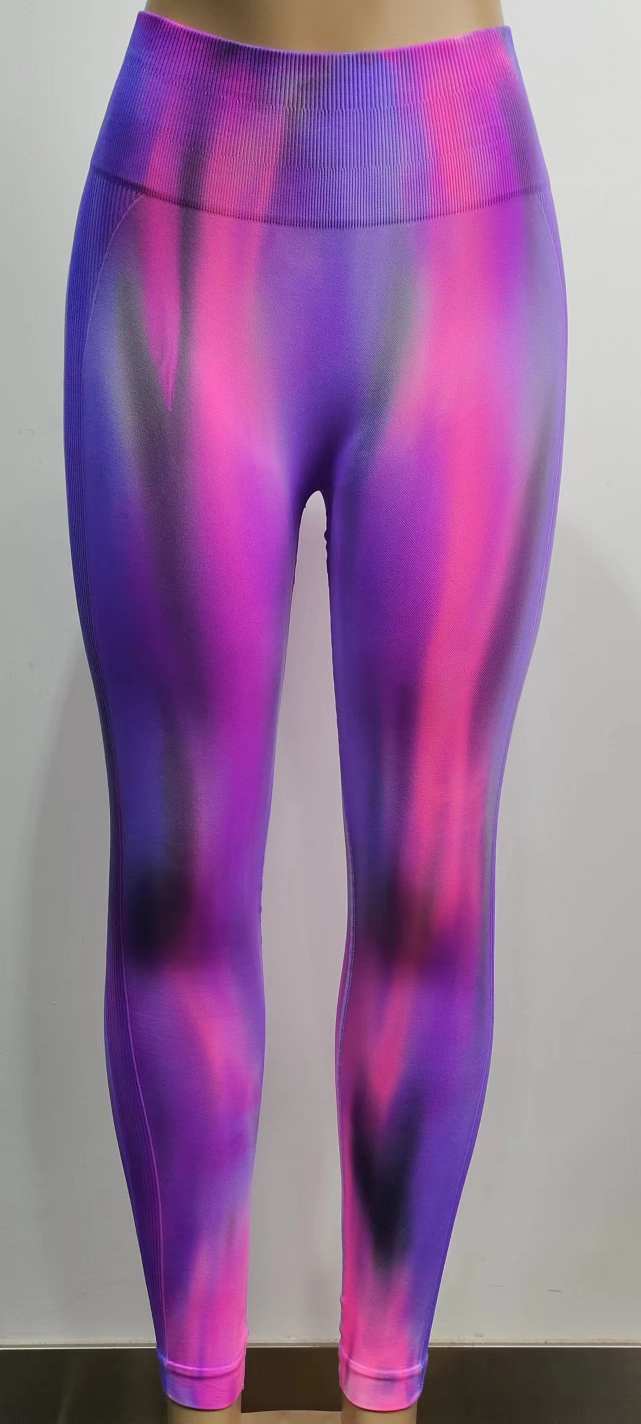 Leggings Aurora: Tie-Dye a Vita Alta