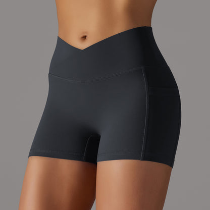 Shorts Yoga Donna con Tasca per Smartphone