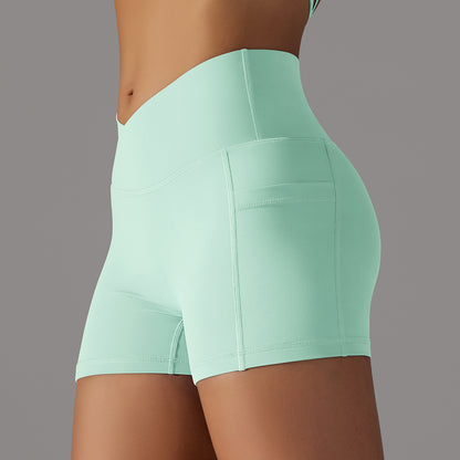 Shorts Yoga Donna con Tasca per Smartphone